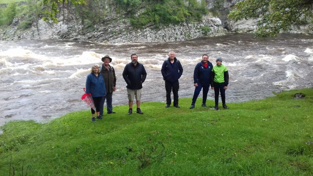 Below Loup scar with the river Wharfe in full flow